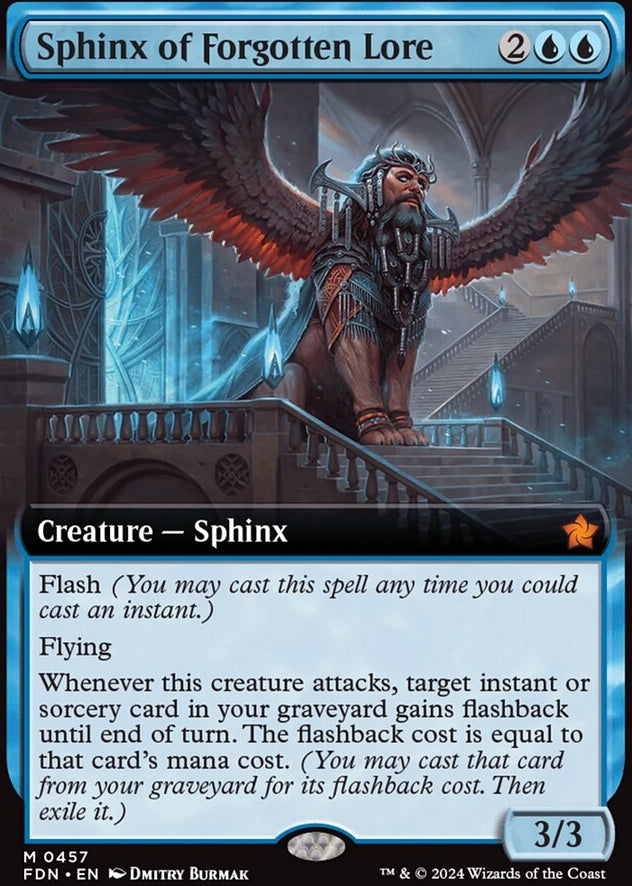 Sphinx of Forgotten Lore [#0457 Extended Art] (FDN-M)
