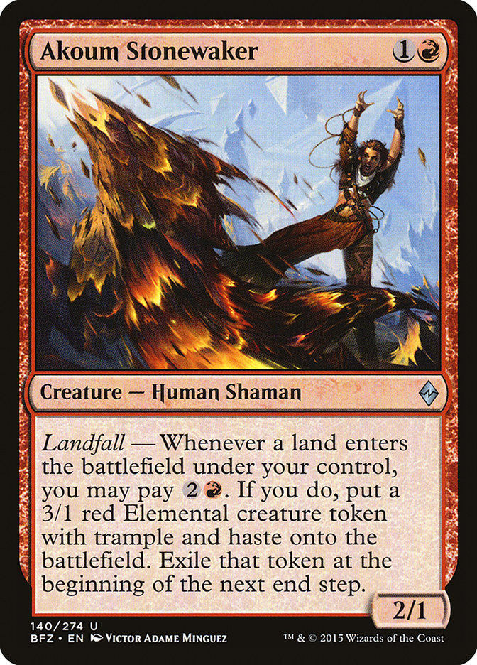 Akoum Stonewaker (BFZ-U-FOIL)