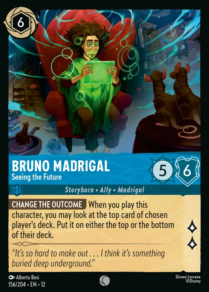 Bruno Madrigal - Seeing the Future (156/204 - Wilds Unknown) Common