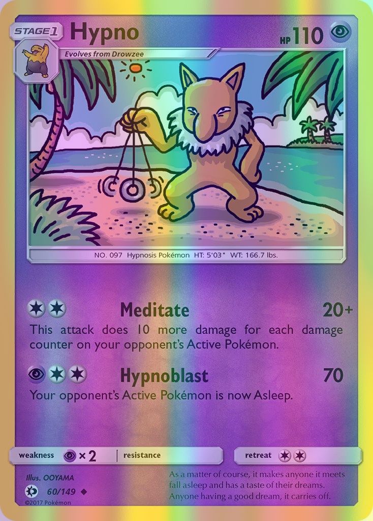 Hypno - 060/149 (SM01) Uncommon - Near Mint Reverse Holofoil