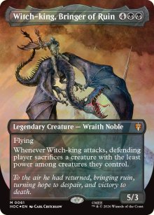 Witch-king, Bringer of Ruin [ #0061 Borderless Surge Foil ] (HOC-M)