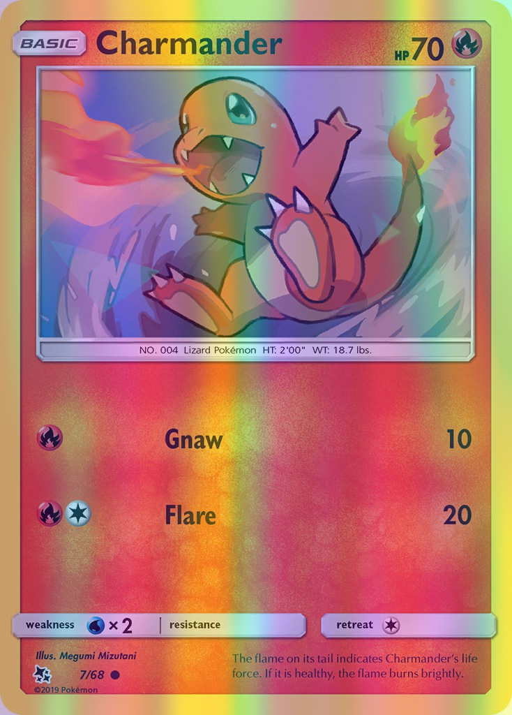 Charmander - 07/68 (HIF) Common - Near Mint Reverse Holofoil