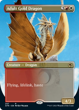Adult Gold Dragon [#297 Alternate-Art Borderless] (AFR-R)