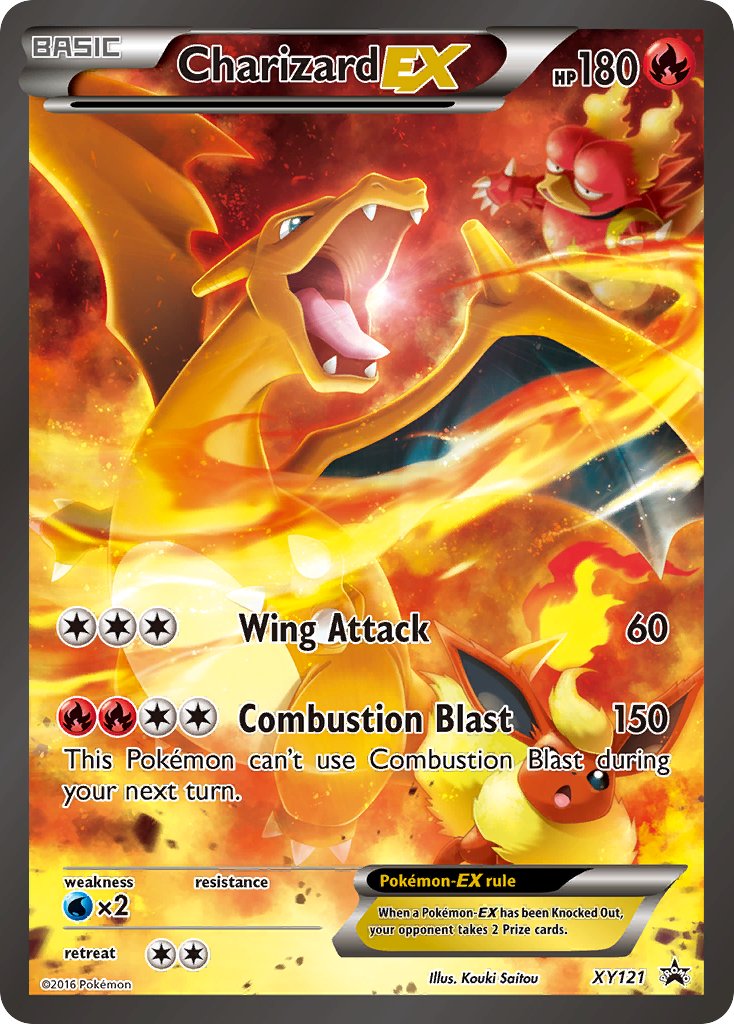 Charizard EX  - XY121 (XY:PR) Promo - Near Mint Holofoil