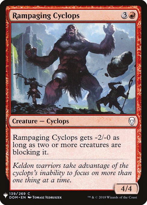 Rampaging Cyclops [Mystery Booster #1033] (DOM-C)