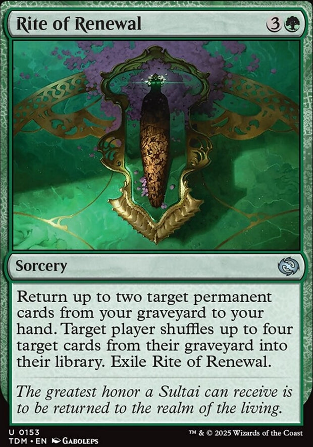 Rite of Renewal [ #0153 ] (TDM-U)