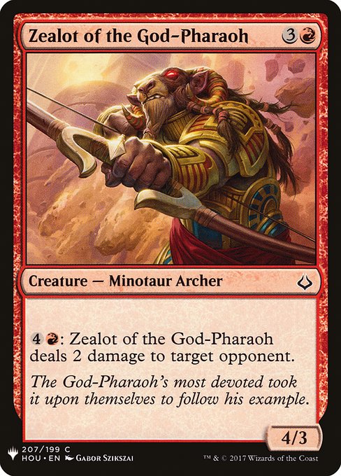 Zealot of the God-Pharaoh [Mystery Booster #1107] (HOU-C)