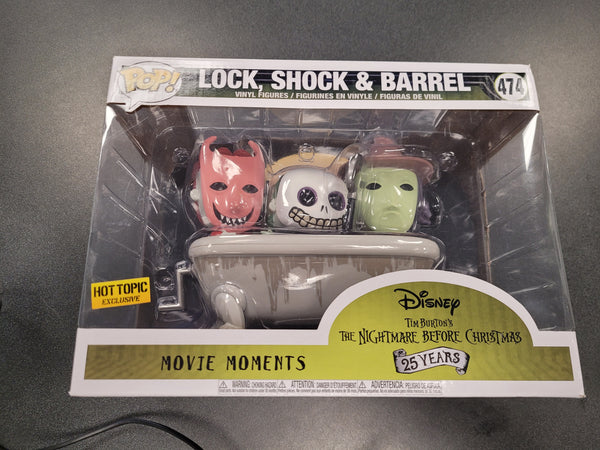 POP Figure Moment: Disney  #0474 Nightmare Before Christmas - Lock, Shock, &Barrel (Hot Topic)