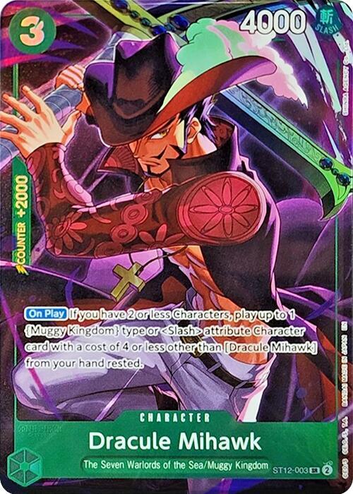 Dracule Mihawk (Illustration Box Vol.4) - One Piece Promotional Cards (ST12-003)