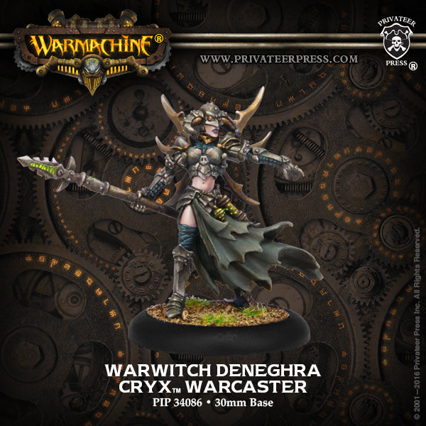 Warmachine: Cryx - Warwitch Deneghra, Warcaster (Metal)