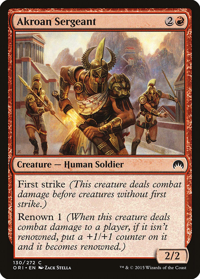 Akroan Sergeant (ORI-C-FOIL)