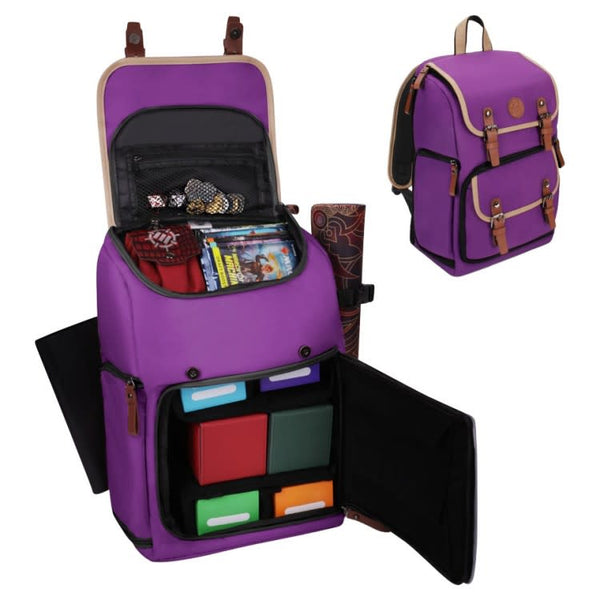 Enhance: Designer Card Backpack Purple (Missing 1 Buckle)