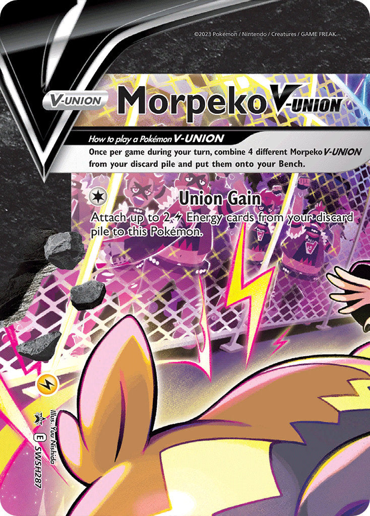 Morpeko V-Union - SWSH287 (SWSH:PR) Promo - Near Mint Holofoil