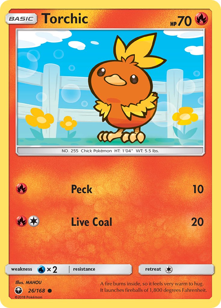 Torchic - 026/168 (CES) Common - Near Mint