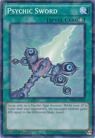 Psychic Sword (Shatterfoil) (BP03-EN163) Shatterfoil Rare - Near Mint 1st Edition