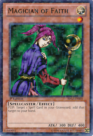 Magician of Faith (Mosaic Rare) (BP02-EN005) Mosaic Rare - Near Mint 1st Edition