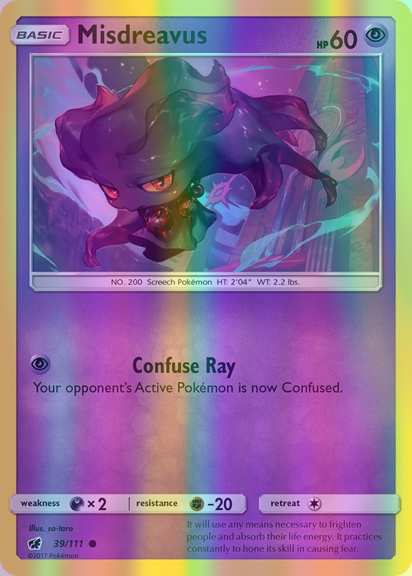 Misdreavus - 039/111 (CIN) Common - Near Mint Reverse Holofoil