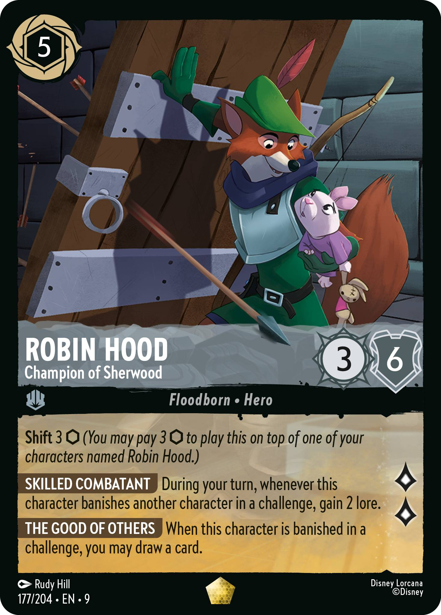 Robin Hood - Champion of Sherwood (Fabled - 177/204)  Legendary