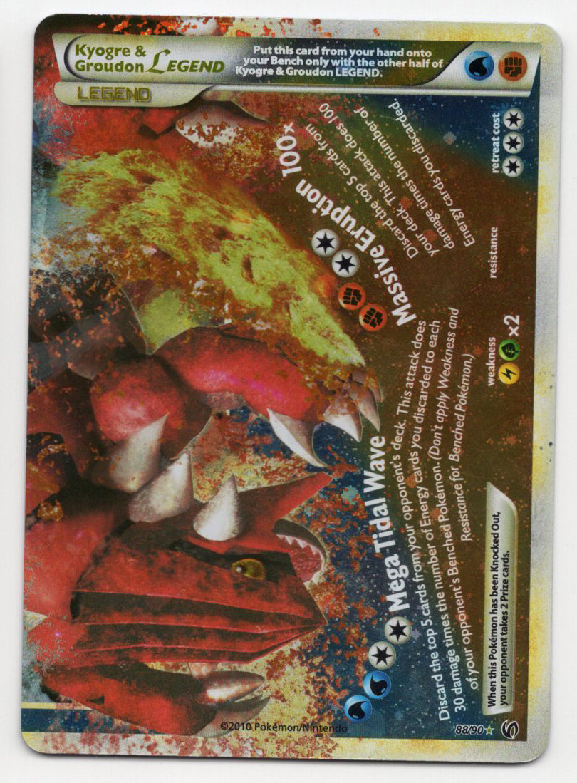 Kyogre & Groudon Legend (88/90) (Bottom) Moderate Play