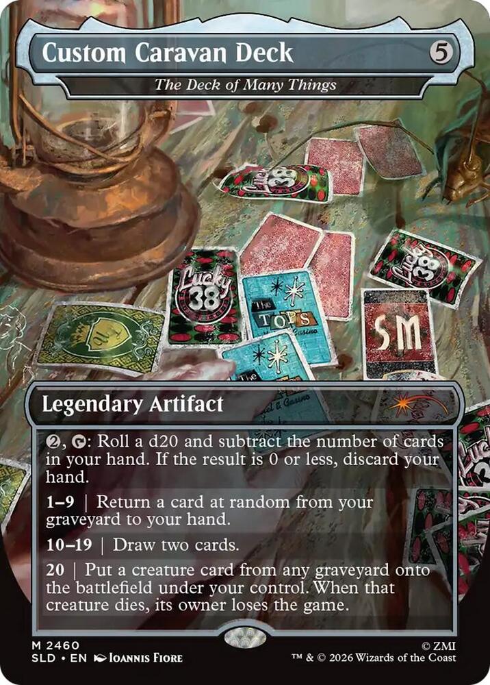 Custom Caravan Deck [ #2460 The Deck of Many Things ] (SLD-R-FOIL)