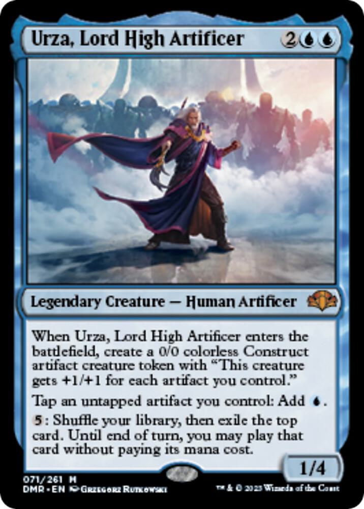 Urza, Lord High Artificer (DMR-M) Light Play