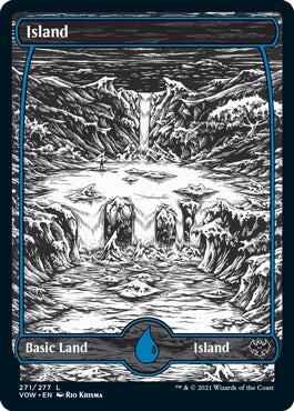 Island [#271 Full Art B&W] (VOW-C)