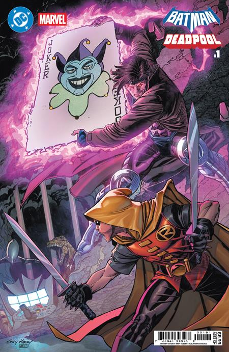 DC MARVEL BATMAN DEADPOOL #1 (ONE SHOT) CVR I ANDY KUBERT DAMIAN WAYNE GAMBIT CARD STOCK VAR