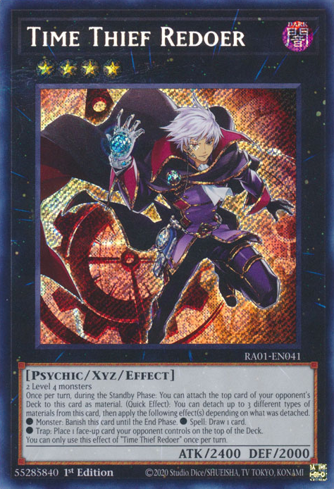 Time Thief Redoer (RA01-EN041) Secret Rare - Near Mint 1st Edition