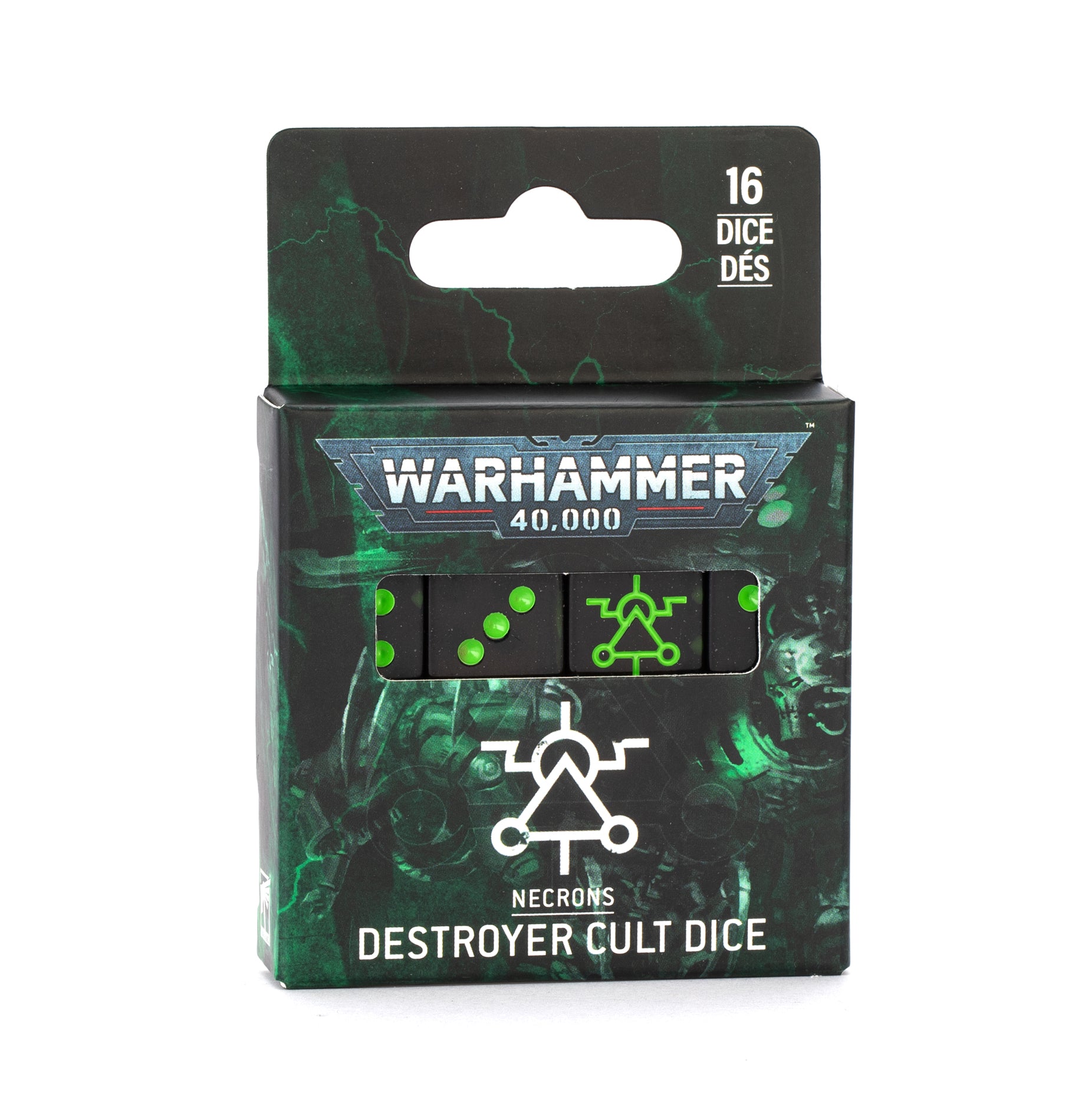 Citadel Hobby: Dice Set - 40K: Necrons - Destroyer Cult (10th) (16) (Release Date: 01.24.26)