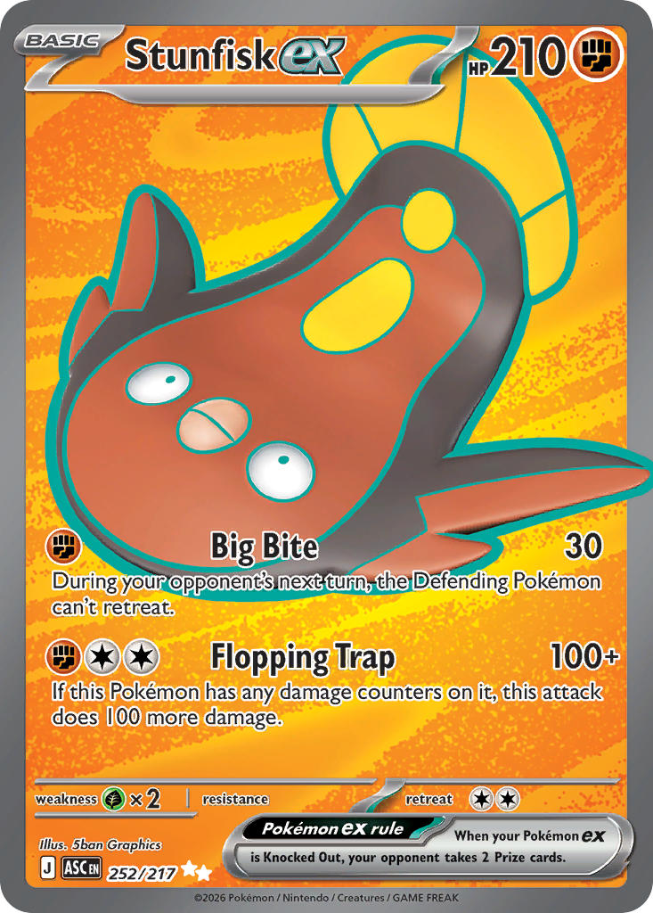 Stunfisk ex - 252/217 (ASC) Ultra Rare