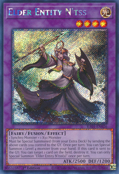 Elder Entity N'tss (RA01-EN026) Platinum Secret Rare - Near Mint 1st Edition