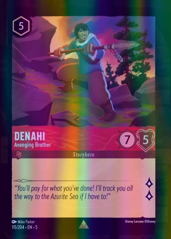 Denahi - Avenging Brother (Shimmering Skies 115/204) Rare - Near Mint Cold Foil