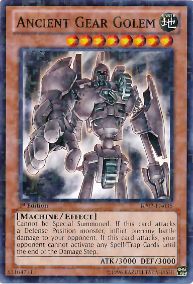 Ancient Gear Golem (Mosaic Rare) (BP02-EN035) Mosaic Rare - Near Mint 1st Edition