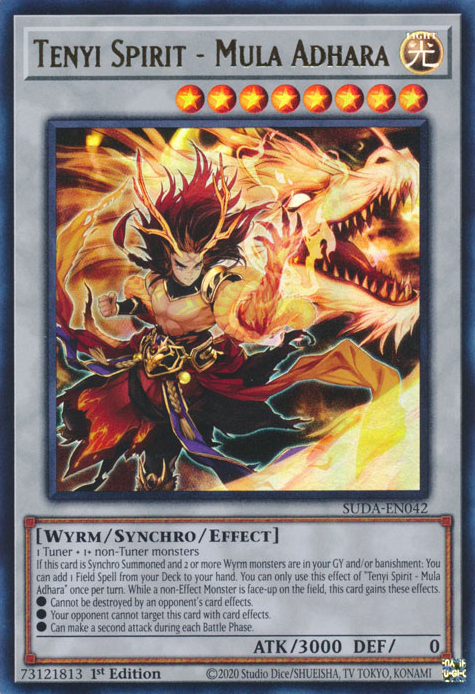 Tenyi Spirit - Suruya (SUDA-EN021) Quarter Century Secret Rare - Near Mint 1st Edition