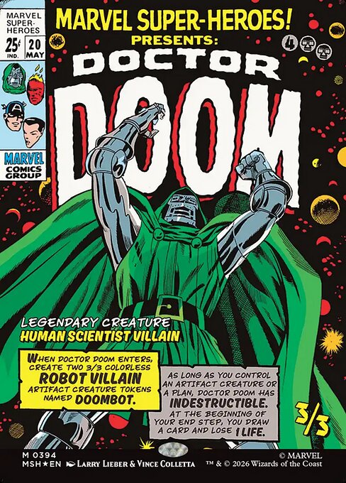 Doctor Doom [ #0394 Borderless Classic Comic ] (MSH-M)
