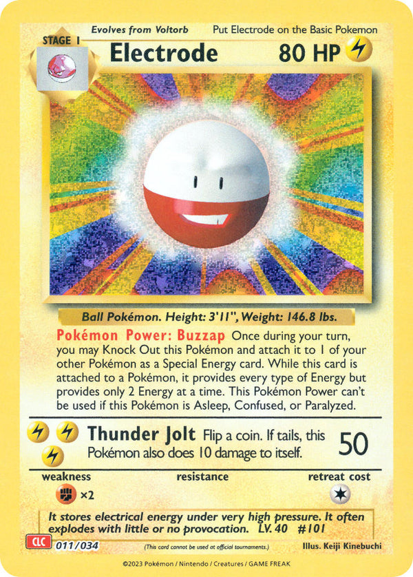 Electrode - 011/034 (TCG:CLC) Classic Collection - Near Mint Holofoil