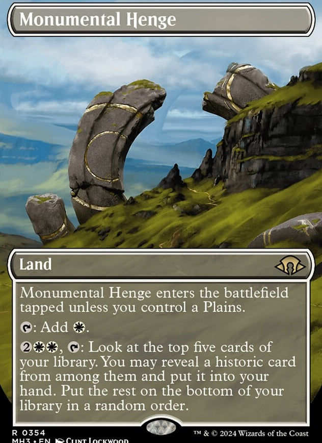 Monumental Henge [#0354 Borderless] (MH3-R-FOIL)
