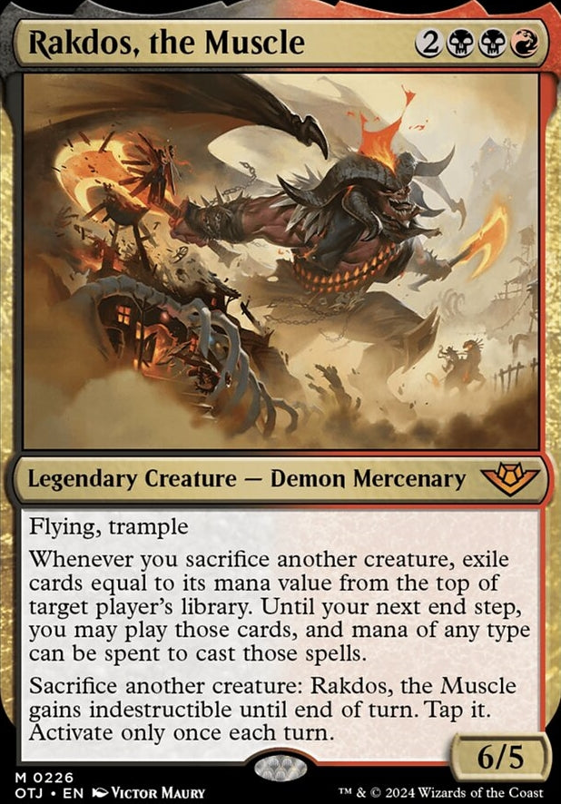 Rakdos, the Muscle [#0226] (OTJ-M-FOIL)