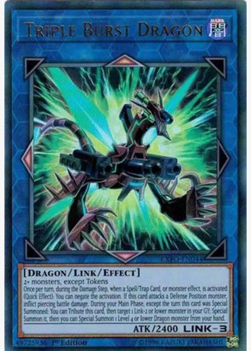 Triple Burst Dragon (EXFO-EN044) 1st Edition Ultra Rare - Near Mint
