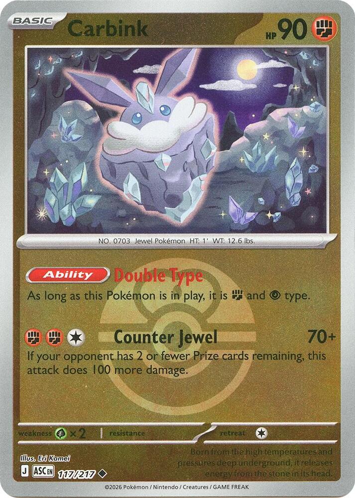 Carbink (Love Ball) - 117/217 (ASC) Uncommon