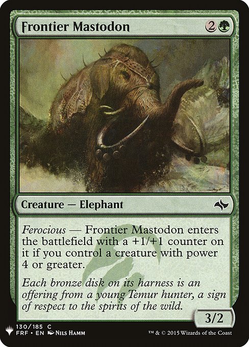 Frontier Mastodon [Mystery Booster #1215] (FRF-C)