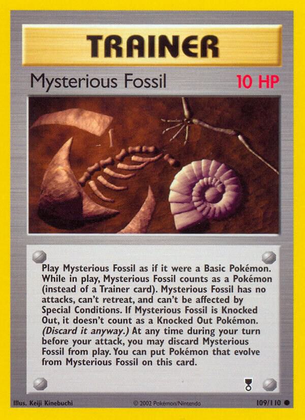 Mysterious Fossil - 109/110 (LC) Common - Heavy Play Reverse Holofoil