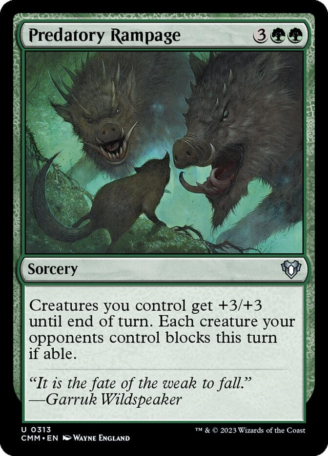 Predatory Rampage [#0313] (CMM-U)