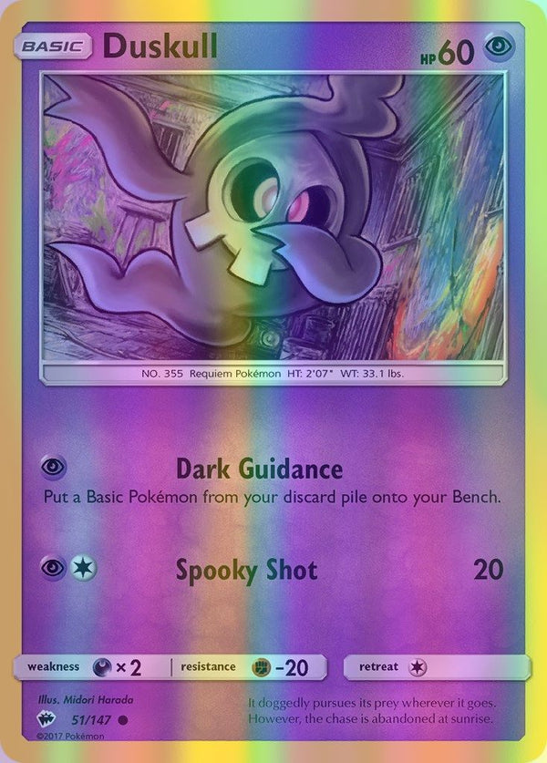 Duskull - 051/147 (SM:BUS) Common - Near Mint Reverse Holofoil