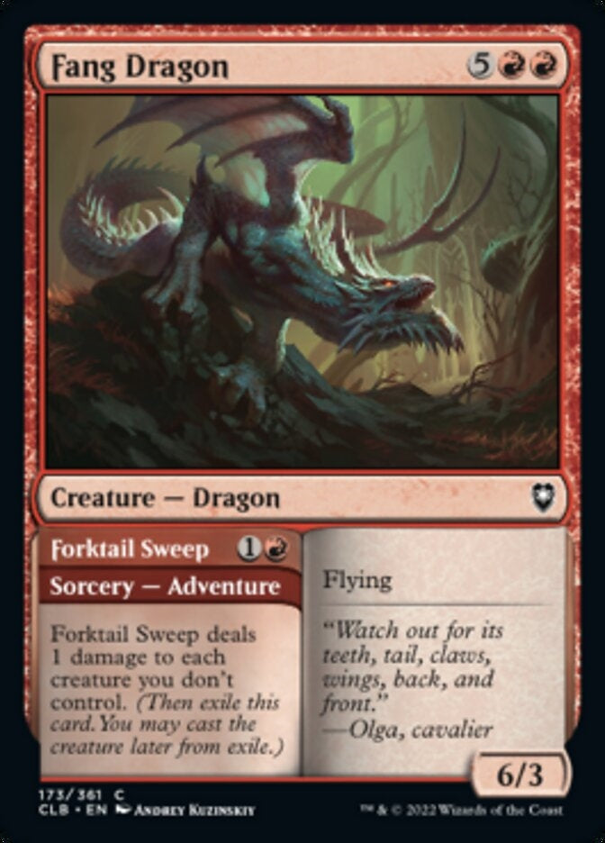 Fang Dragon // Forktail Sweep (CLB-C)