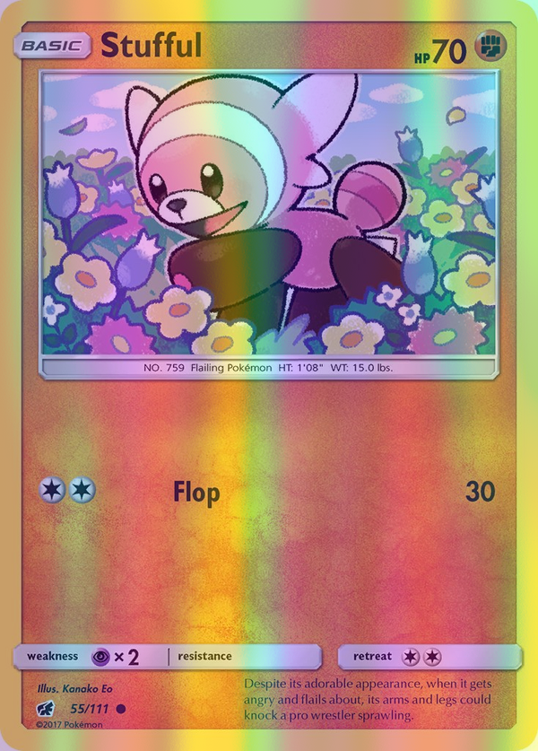 Stufful - 055/111 (CIN) Common - Near Mint Reverse Holofoil