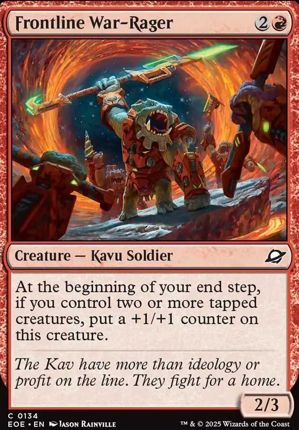Frontline War-Rager [ #0134 ] (EOE-C)