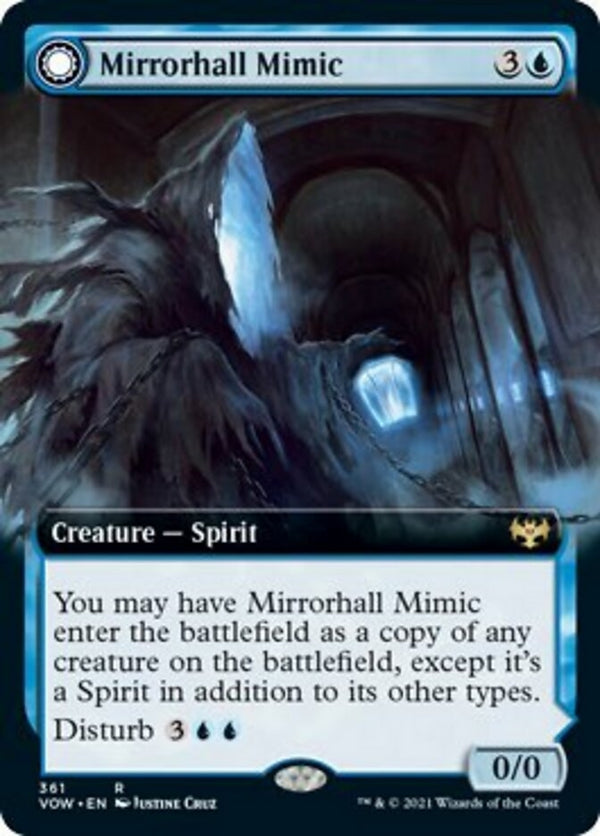 Mirrorhall Mimic // Ghastly Mimicry [#361 Extended Art] (VOW-R)