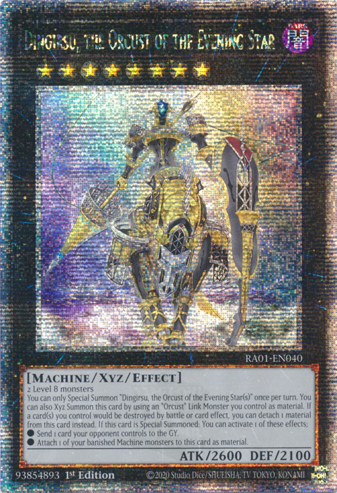 Dingirsu, the Orcust of the Evening Star (RA01-EN040) Quarter Century Secret Rare - Near Mint 1st Edition