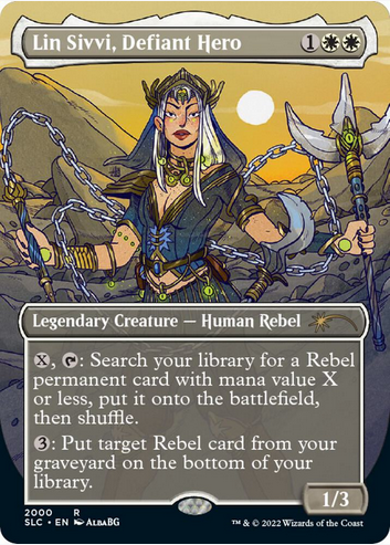 Lin Sivvi, Defiant Hero [#2000 Borderless] (SLC-R)